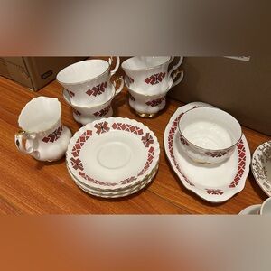 Vintage Ukrainian art tea set